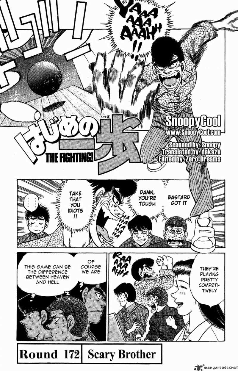 Hajime no Ippo: Fighting Spirit, Chapter 172 image 01